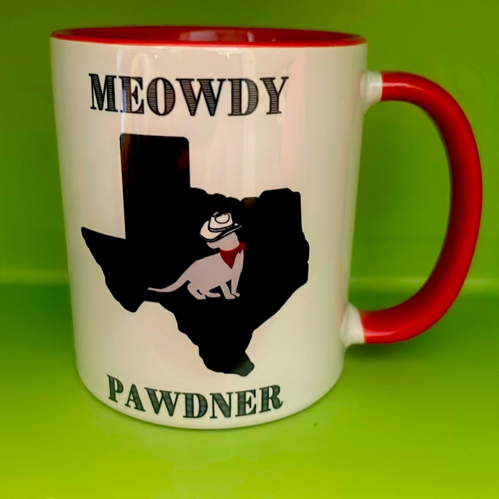 Texas Meowdy Pawdner Cat Coffee Mug